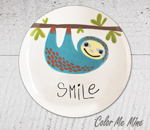 Sunnyvale Sloth Smile Plate