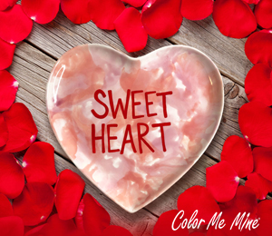 Sunnyvale Candy Heart Plate
