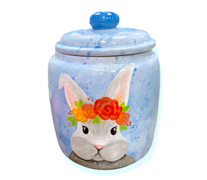 Sunnyvale Watercolor Bunny Jar