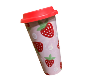 Sunnyvale Strawberry Travel Mug