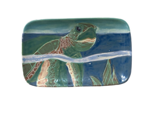 Sunnyvale Swimming Turtle Plate