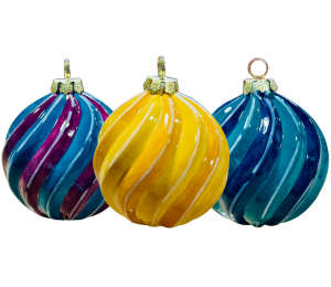 Sunnyvale Jewel Toned Spiral Ornament